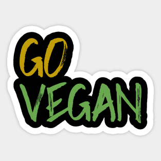 Go Vegan Sticker